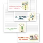 ZICOTO Super Funny Notepads That Will Make You Laugh - A Hilarious Christmas Gift for Your Women Coworkers - Unique Office Supplies Memo Pads Add a Little Humor into The Work Day at Office