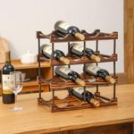 HOKIPO Wooden Wine Bottle Holder Rack (NEW5044)