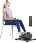 Sunny Health & Fitness Smart Motorized Mini Elliptical Trainer w/Remote Control, Indoor Under-Desk Pedal Exerciser for Seniors’ Mobility & Cardio Workout, Free SunnyFit App Connection – SF-E324028