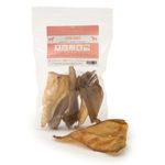 Dragonfly Products - 25 Pieces Air Dried Cows Ears Dog Treats | Natural Grain Free | Hypoallergenic & Low Fat | 100% EU | Dental Health | Gluten Free Whole Beef Ear Chew