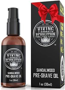 Pre Shave Oil for Men - Best Shaving Oil with Sandalwood for Safety Razor, Straight Razor - For the Smoothest, Irritation Free Shave