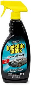 Invisible Glass 92164 22-Ounce Premium Glass Cleaner and Window Spray for Auto and Home Provides a Streak-Free Shine on Windows, Windshields, and Mirrors is Residue and Ammonia Free and Tint Safe