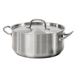 Tramontina 80117/576DS Pro-Line Stainless Steel Covered Dutch Oven, 9 Quart, NSF-Certified