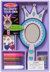 Melissa & Doug Decorate-Your-Own Wooden Princess Mirror Craft Kit White