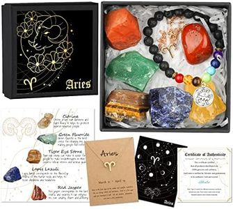 Hihealer Zodiac Gifts for Women, Spiritual Gifts, Zodiac Gifts, Astrology Gifts for Women, Horoscope Gifts with Birthstone, Healing Stone Gifts, Unique Birthday Gifts for Women