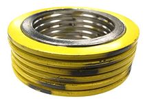 Sterling Seal 90005304GR300X6 304 Stainless Steel Spiral Wound Gasket with Flexible Graphite Filler for 5" Pipe, Pressure Class 300#, Yellow with Grey Stripe (Pack of 6)