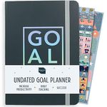 Boxclever Press Undated A5 Goal Planner. Diary Planner to Live Your Best Life. Luxury Life Planner with Weekly Planner Pages, Vision Board & More. Goal Inspired Journals for Women (Iridescent)