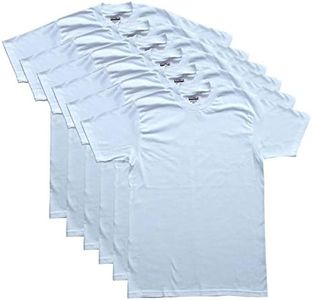 Kirkland Signature Men's 3-Pack/6-Pack Crew Neck T-Shirts 100% Cotton Tagless, White, Large