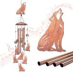 Wolf Wind Chimes Outdoor Wolf Gifts