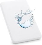 Dudu N Girlie Next2Me Terry Cotton 100 Percent Waterproof Crib Mattress Protector, 51 cm x 85 cm,White