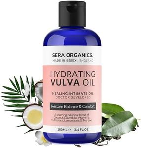 Vulva Intimite Healing Oil for Dryness & Menopause Support, Vulva Relief, Relieves Irritation, Dryness, Itching, Chafing, Odour, Discomfort, Oestrogen Free (100ml) UK Made | Sera Organics