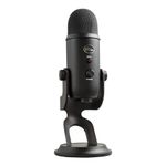 Logitech for Creators Blue Yeti USB Microphone for Gaming, Streaming, Podcasting, Twitch, YouTube, Discord, Recording for PC and Mac, 4 Polar Patterns, Studio Quality Sound, Plug & Play-Blackout