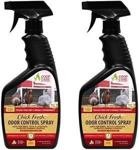 Chick Fresh - Odor Control Spray for Backyard Chickens. Eliminate Chicken Coop, Brooder, Nest Boxes, Hen Houses, Rabbit Hutches Odor & More! 24 oz Spray Bottle (2 Pack)