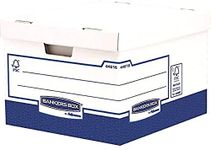 BANKERS BOX Large Heavy Duty Cardboard Packing Boxes for Moving/Storage Boxes with Lids (Externals: H 44.5 x W 38.7 x H 29.4 mm), Pack of 10, 4461601