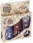 Kerbl Original Magic Brush Sets Horse Brush Horse Care Massage Brush Wildberry Recycled Set of 3