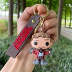 BOENJOY Gifts- GotG Star-Lord Keychain with Loop and Hook Key Chain Bag/Hanging Keyring Suitable for Bag Charm, Car Keychain, Bike Keychain| Size Approx 6-7 CM