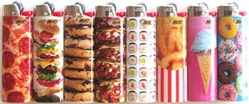 BIC Foodie Series Lighters Lot of 8