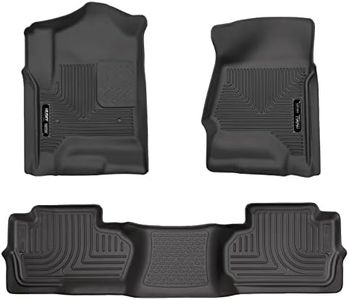 Husky Liners - 98241 - Fits These Double Cab trucks: 14-18 Silverado/Sierra 1500, 2019 Silverado 1500 LD/Sierra 1500 Limited, 15-19 Silverado/Sierra 2500/3500, Weatherbeater Front & 2nd Seat Liners