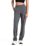 Jockey Women's Regular Fit Track Pant 1302_Charcoal Melange_M