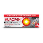 Nurofen Ibuprofen 10% Gel 40g - Maximum Strength Pain Relief For Achilles Tendonitis, Muscles, Back - Anti-Inflammatory Treatment For Bones And Joint Discomfort