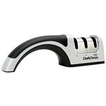 Chef’sChoice 4643 ProntoPro Diamond Hone Manual Knife Sharpener Extremely Fast Sharpening Euro-American and Asian Style Knives Precise Bevel Angle Control Diamond Abrasive Made in USA, 3-Stage, Silver