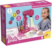 Lisciani - BARBIE Projector Drawing School - Educational Drawing and Colouring Toy for Children 4 Years + - Creative LED Drawing Kit - Activity Without Screen or Tablet -Motor Skills & Imagination