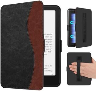 Fintie Case for All-New 7" Kindle Paperwhite (12th Generation, 2024) and Kindle Colorsoft - Lightweight Slim Shell Cover with Hand Strap Auto Sleep/Wake, Dual Color