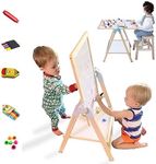 QZMTOY Kids Art Easel, Deluxe Stand