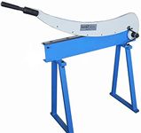 KATSU Sheet Metal Guillotine Shear 800mm Bed Width Heavy Duty Manual Lever Guillotine Cutter Cropper with Sturdy Stand for 1.5mm Thickness Steel Sheet Plate 165164