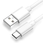 Fast Type-C Usb Cable for LG Wing 5G USB Cable Original Like | Data Sync Cable | Rapid Quick Dash Fast Charging Cable | Charger Cable | Type-C to USB-A Cable (3.5 Ampere, 1 Meter/3.3 Feet, JM13, White)