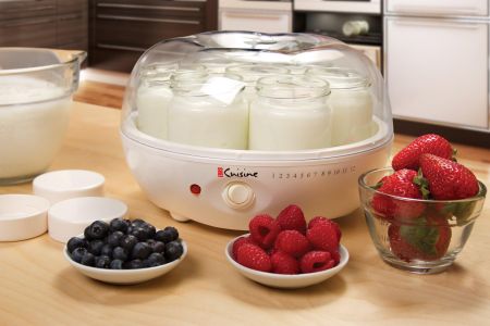 Euro Cuisine Yogurt Maker – Automatic 7-Jar Electric Yogurt Machine