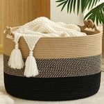 KAKAMAY Large Blanket Basket (20"x1