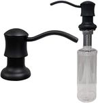 Strictly Sinks Traditional Liquid Soap Dispenser - Stainless Steel Dish Soap Dispenser, Refillable Kitchen Soap Dispenser for Kitchen Sink, Soap Dispenser Bottle with Stainless Steel Pump