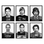 Haus and Hues Celebrity Mugshots Poster Rock Posters - Vintage Celebrity Mugshot Posters - Ideal for Dorm, Room, Bedroom (11x14, Unframed)