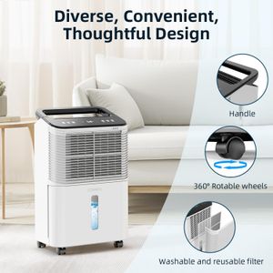 CONOPU 16L Ultra-Quiet Dehumidifier – High Capacity Home Moisture Removal
