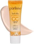 pūrlisse Youth Glow Vitamin C CC Cream SPF 50: Cruelty-Free & Clean, Paraben & Sulfate-Free, Full Coverage, Hydrates with Hyaluronic Acid | Fair 1.4oz