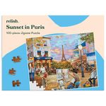 Relish - Dementia Jigsaw Puzzle for Adults, 100 Piece Sunset in Paris Puzzle - Activities & Gifts for Elderly People with Alzheimer's