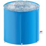 Dhouse Portable Bathtub 68 X 65CM 230L Foldable Free Standing Soaking Bath Tub Adult SPA Bathtub for Student Home Camping (Dark Blue)