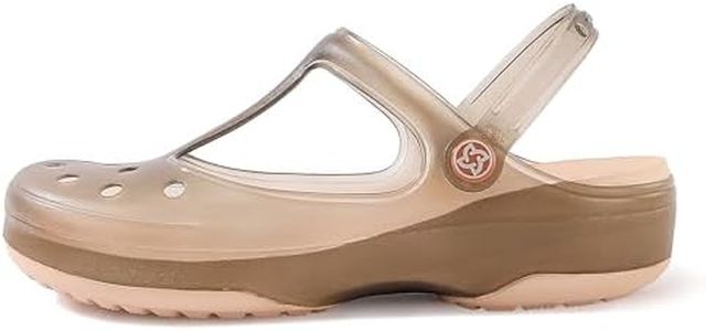 KELMALL Non Slip Clogs for Women, Classic Slip On Platform Nursing Garden Mules & Clogs Comfort Lightweight Brown
