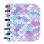 Toyseum 12 x Mini Mermaid Notebooks for Girls Party Bags, A7 Pocket Size, 160 Pages, Mermaid Themed Small Gifts & Stationery Favours, Cute Notepads for Children & Adults, Set of 12