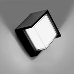 Outdoor Wall Lights, Modern Porch & Patio Led 6500K 12W Wall Light Fixtures Square Aluminum Exterior Wall Sconces for House Garage Living Room Courtyard