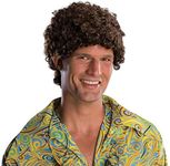 Rubie's Men's Tight Fro Wig, Brown, One Size