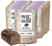 Paleo Bread Mix 300g, 10 Pack – Organic , Gluten-Free , High in Protein , No Added Sugar or Preservatives , Suitable for Keto and Paleo and Weight loss diets , Classic German Bread, Organic Workout