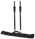 Gator Frameworks ID Series Subwoofer/Speaker Extender Pole with Lift Assist; Set of 2 Stands with Nylon Carry Bag (GFW SPKR-SPSET)