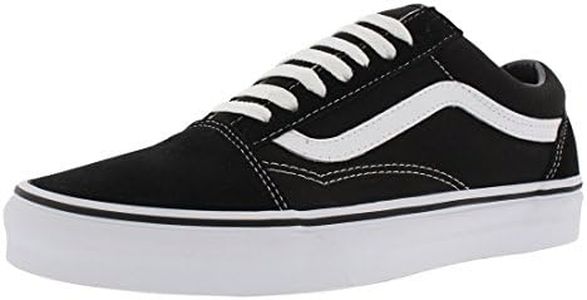 VANS Unisex Old Skool Skate Shoes, Comfortable and Durable Canvas Upper and Padded Tongue and Signature Vans Rubber Waffle Outsole