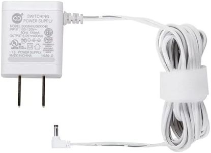 Replacement Main AC Adapter for vtech VM350 VM351 VM352 VM4261 VM5251 VM5261 VM5262 VM5253 Parent Unit, VM5253 Video Camera and Owls VM314 VM315 Accessory Camera. Power Cord Charger, white