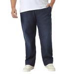 Urbano Plus Men's Dark Blue Regular Fit Washed Jeans Stretchable (plusepssprcrsregp-dblue-44)