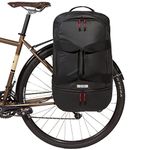 Two Wheel Gear - Pannier Duffel Bag (35 L) - 2 in 1 Bike Commuting and Travel Pannier - Large Capacity, Black, X-Large