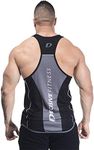 DECISIVE Men's Slim Fit Vest (1257_Grey_Medium_Black, Grey_M)