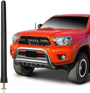KSaAuto 6 3/4 Inch Antenna for 1995-2015 Toyota Tacoma - Flexible Rubber Short Tacoma Antenna for FM AM Reception